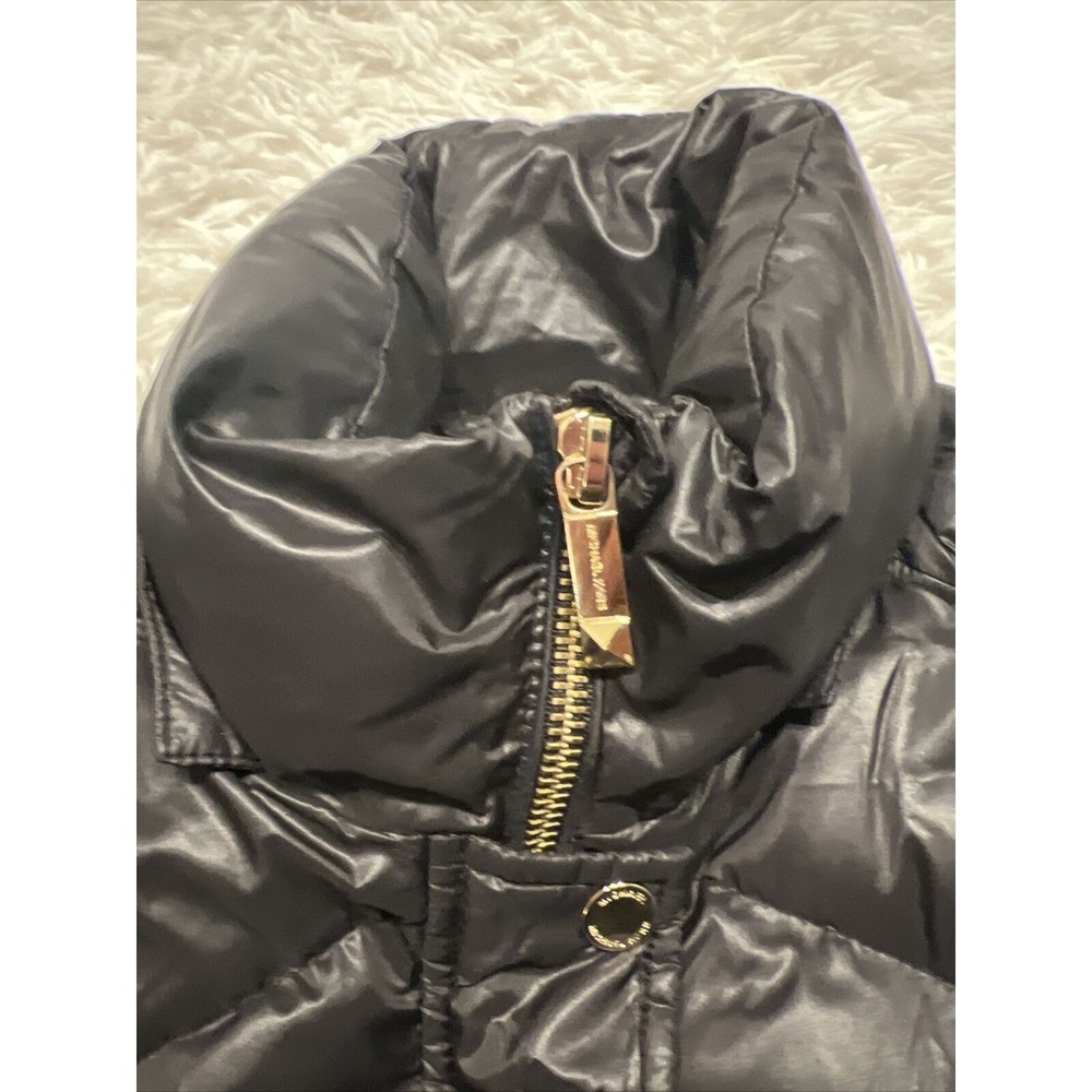 Women's Michael Kors Black Puffer Winter Coat Size Small‎ Knee Length NO HOOD - Picture 15 of 16
